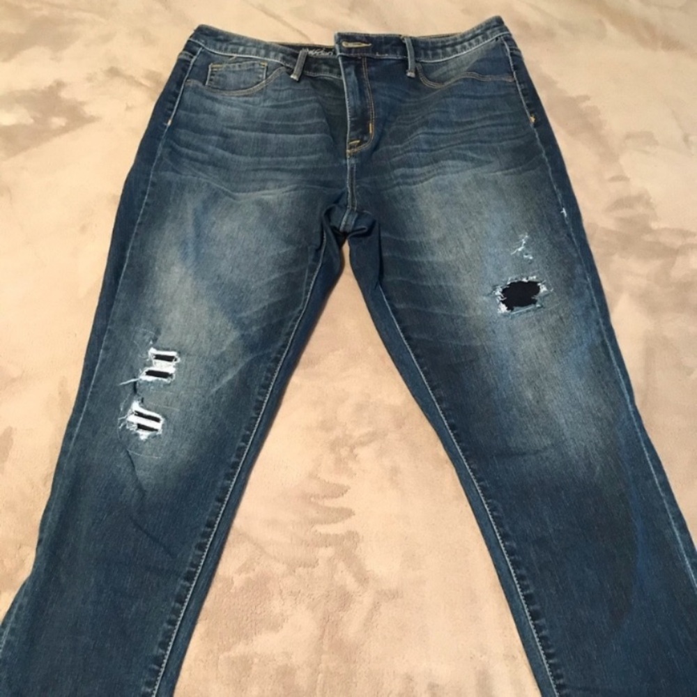 Blue jeggings